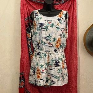 Old navy linen blend romper